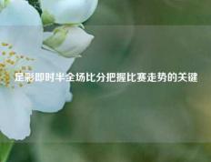 足彩即时半全场比分把握比赛走势的关键