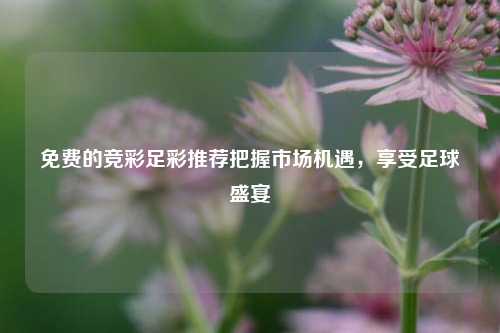 免费的竞彩足彩推荐把握市场机遇，享受足球盛宴